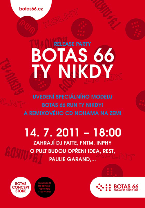 Botas 66 Ty Nikdy! Release party