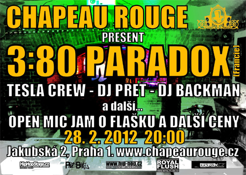 3.80 PARADOX - Chapeau Rouge, Praha (28.2.2012)