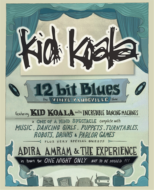 KID KOALA - Kid Koala's 12-Bit Blues Vinyl Vaudeville show